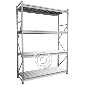 стеллаж ms pro z 2500х1800х600 (4 яруса с настилом)