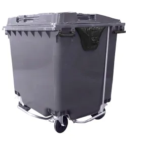 мусорный контейнер 1100 литров на колёсах, с педальным приводом, арт. мкт-1100 пп