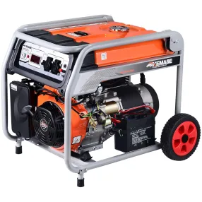 генератор бензиновый tor km9500h 7,0 квт 220в 27 л с кнопкой запуска и колесами