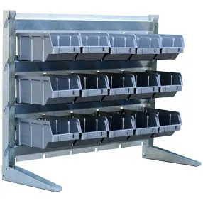 настольный органайзер-стеллаж мини №1 (серые ящики)